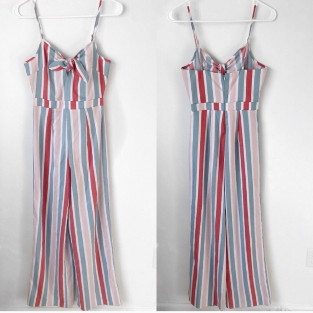 Striped pantsuit